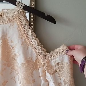 Off the Shoulder Lace Blouse